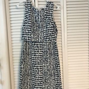 Ann Taylor spotted sleeveless dress